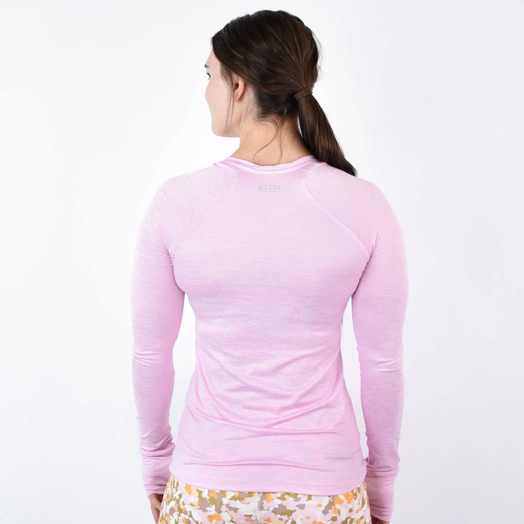 FLEO Foundation Long Sleeve - Heather Bubblegum