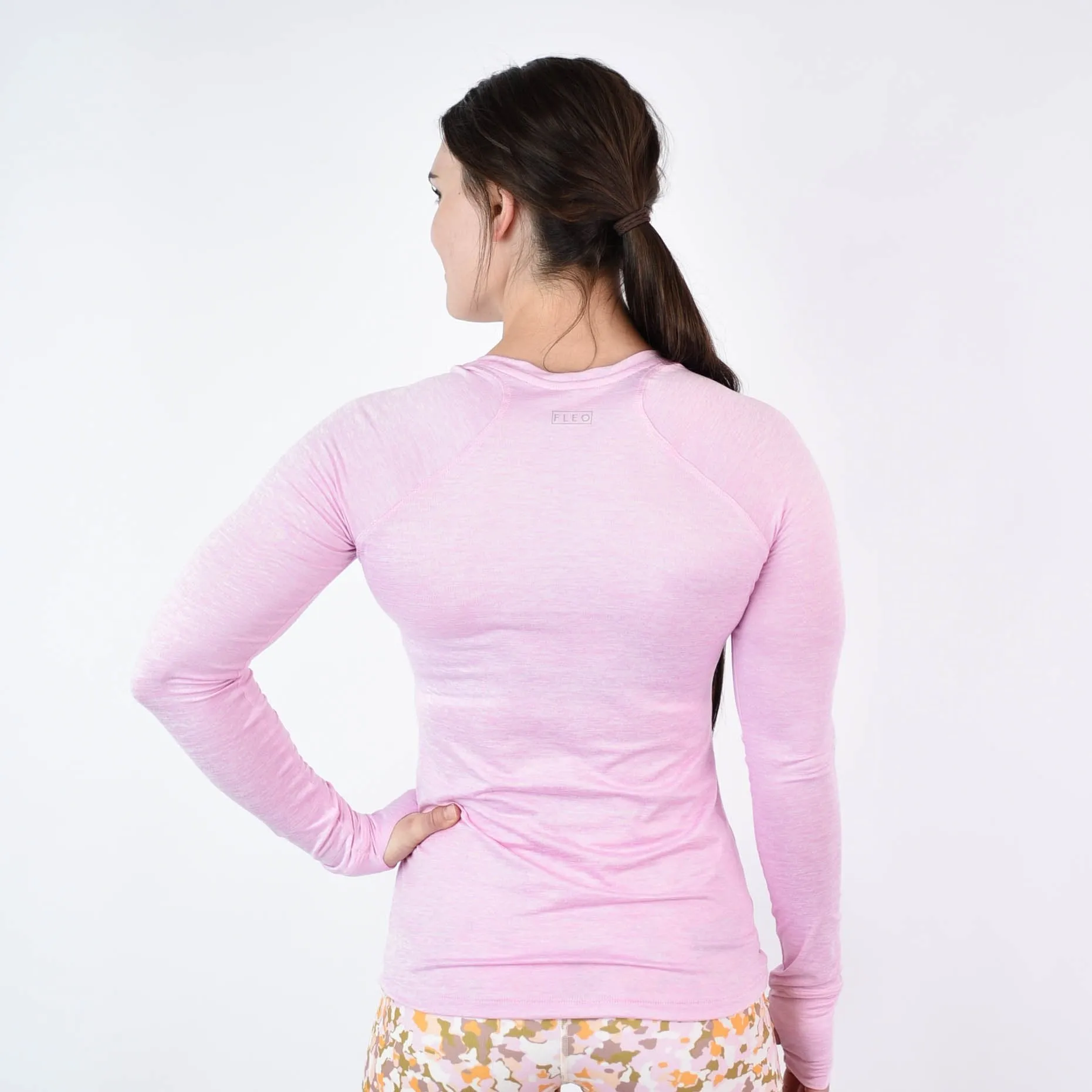 FLEO Foundation Long Sleeve - Heather Bubblegum