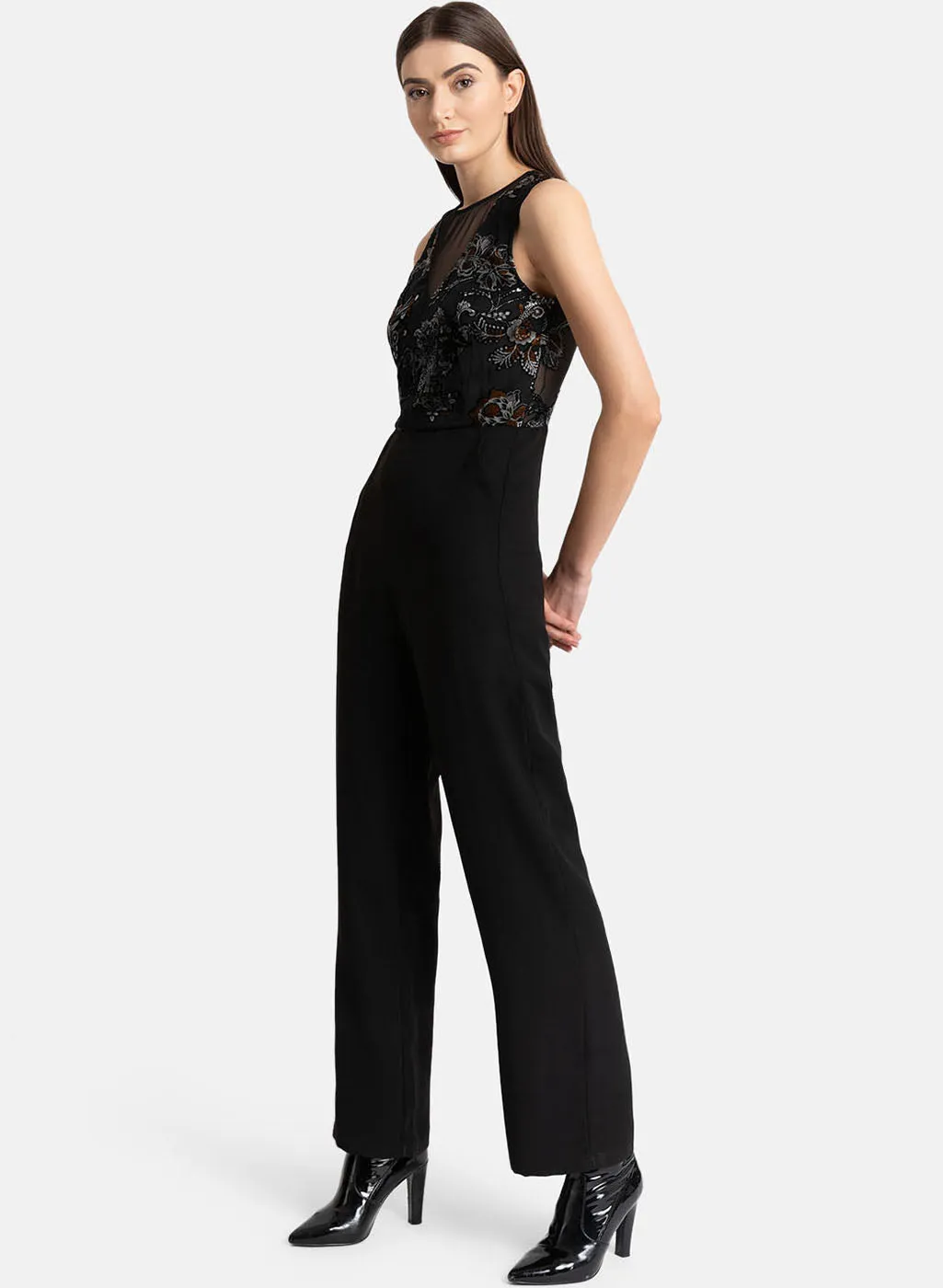 Flock Velvet Jumpsuit