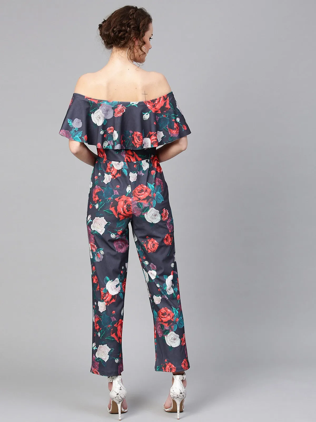 Floral Scuba Jumpsuit