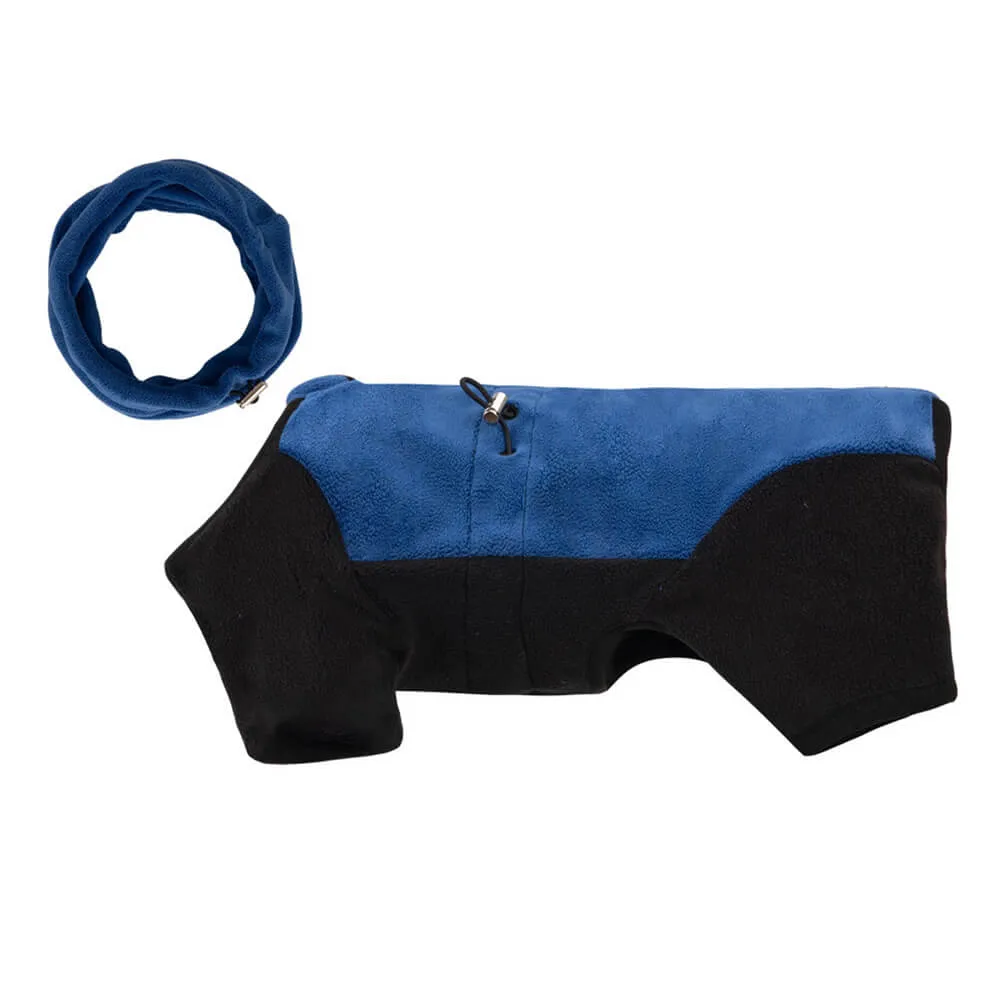 Full Coverage Polar Fleece Dog Onesie with Removable Collar