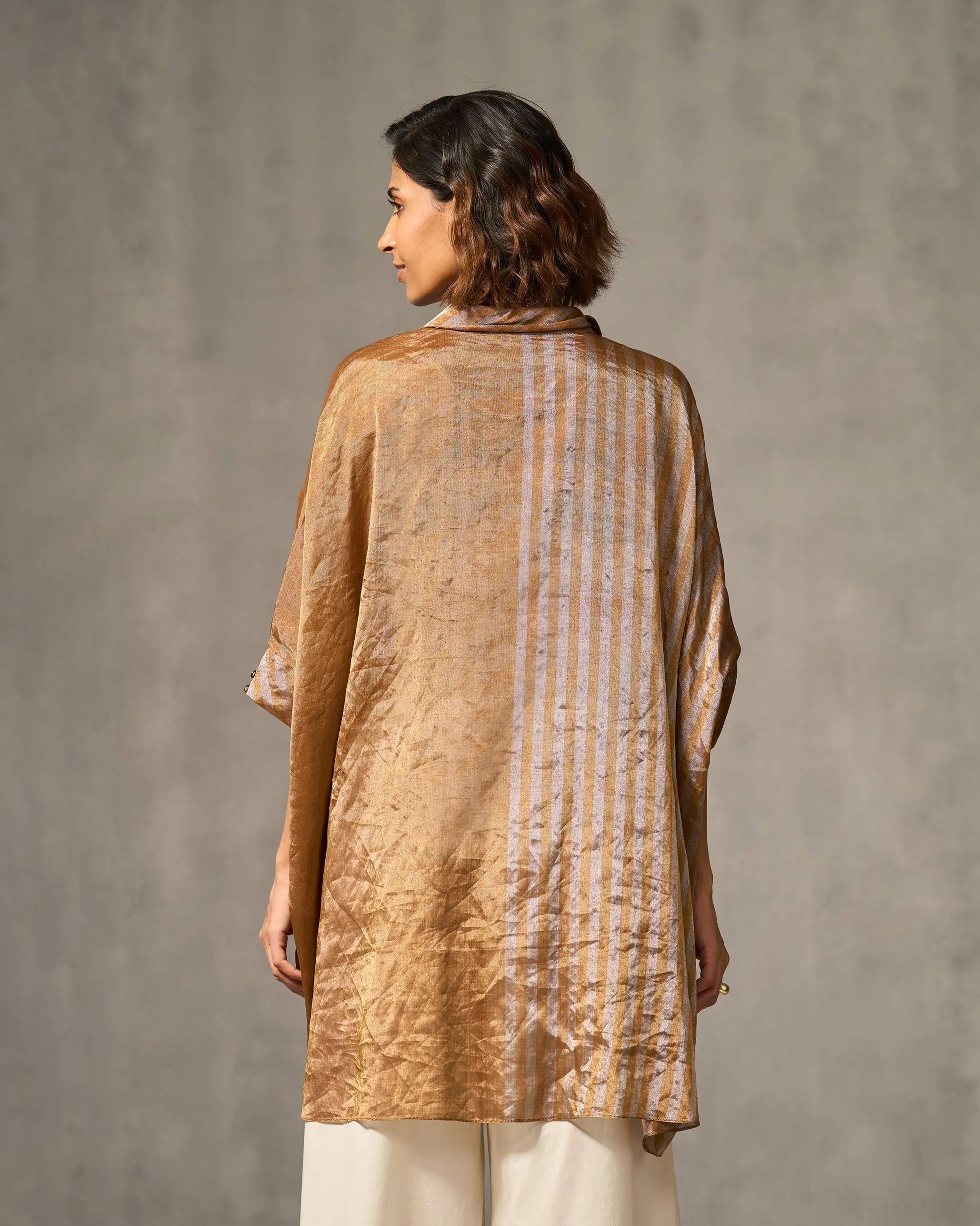 Hala Tunic - Gold & Silver