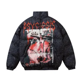 Halloy™ "PSYCHOSIS" Puffer Jacket