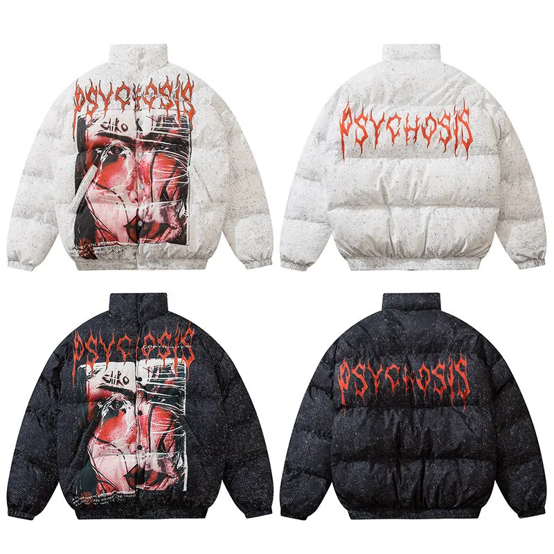 Halloy™ "PSYCHOSIS" Puffer Jacket