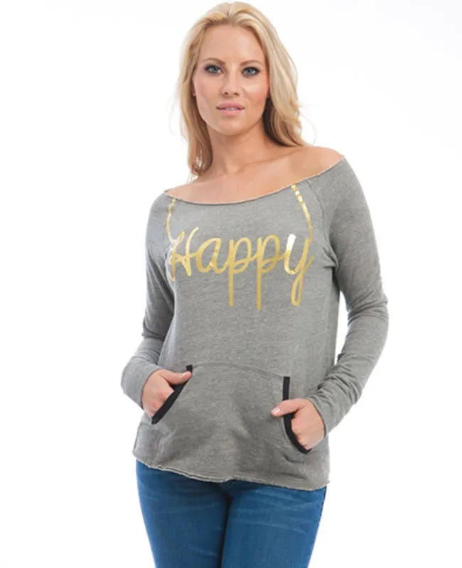 Happy Sweatshirt Tunic