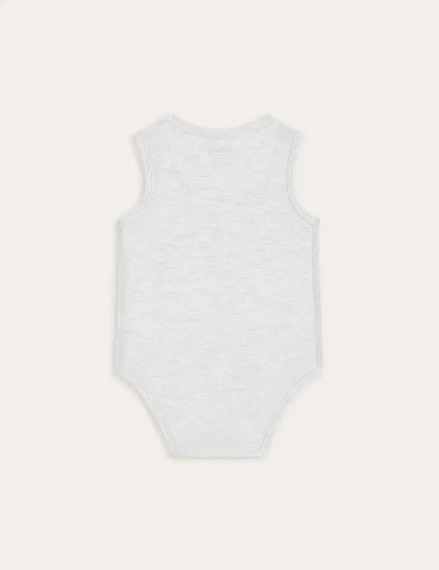 Heather Grey Baby Bamboo Bodysuit