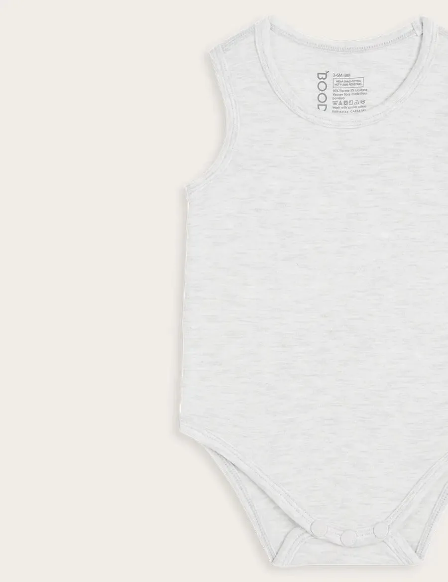 Heather Grey Baby Bamboo Bodysuit