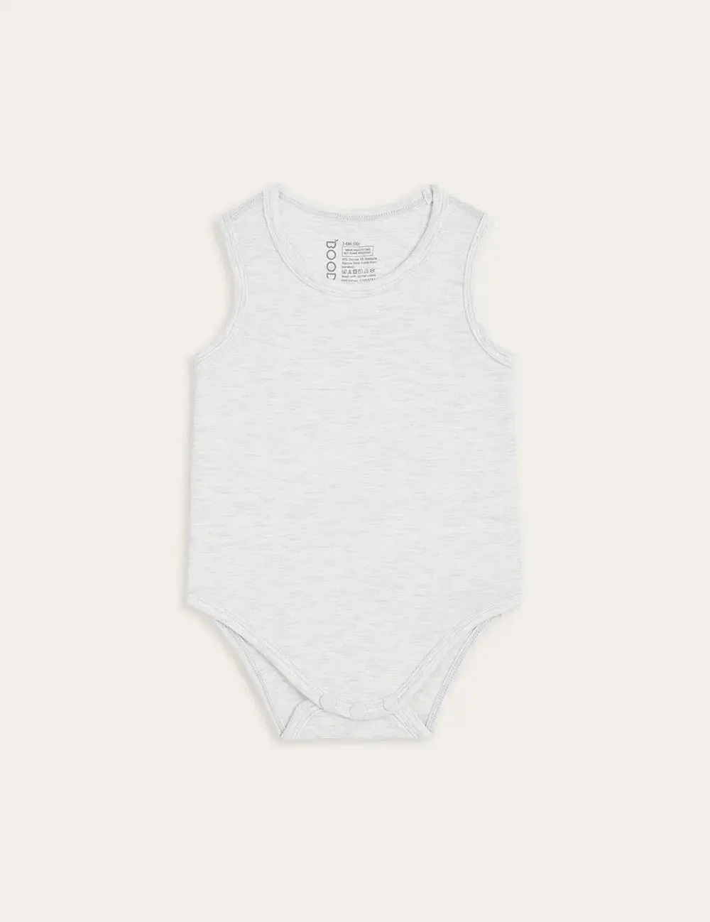 Heather Grey Baby Bamboo Bodysuit