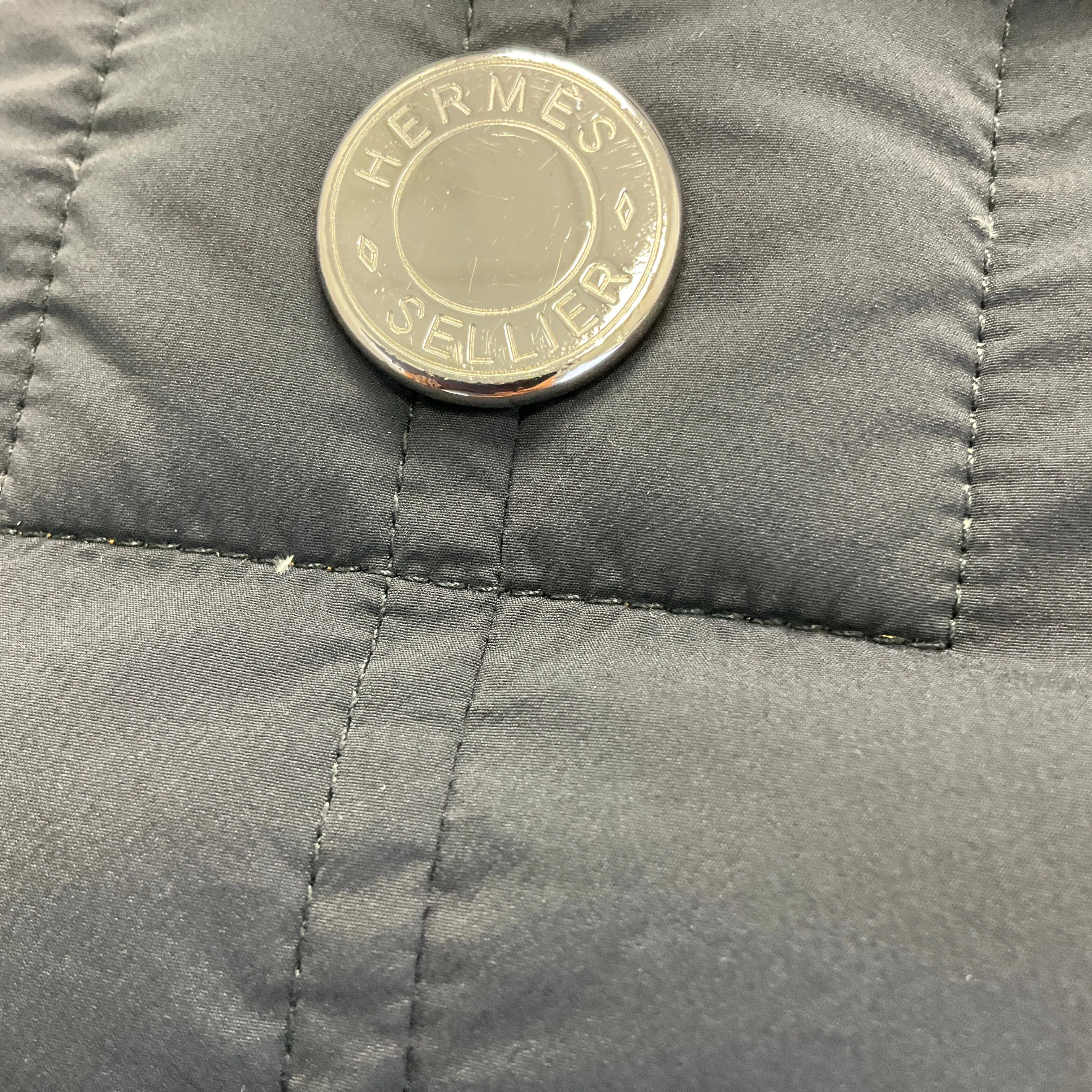 Hermes Black Piumino Extra Light Puffer Jacket