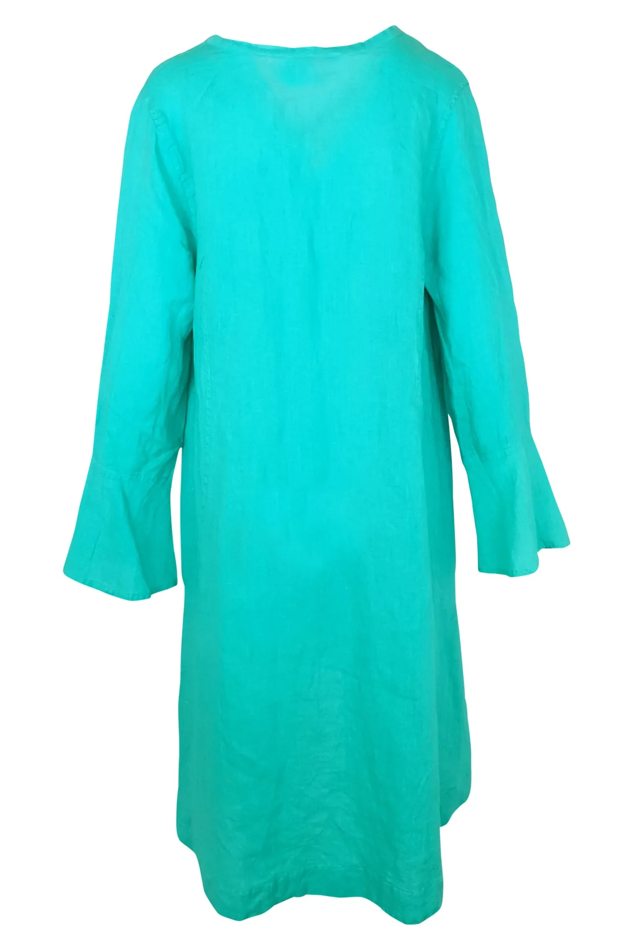 High-Low V-Neck Linen Gauze Tunic