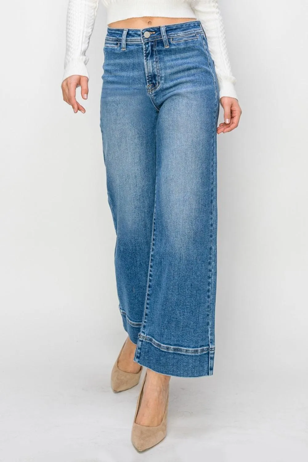 High Rise Wide Leg Jeans