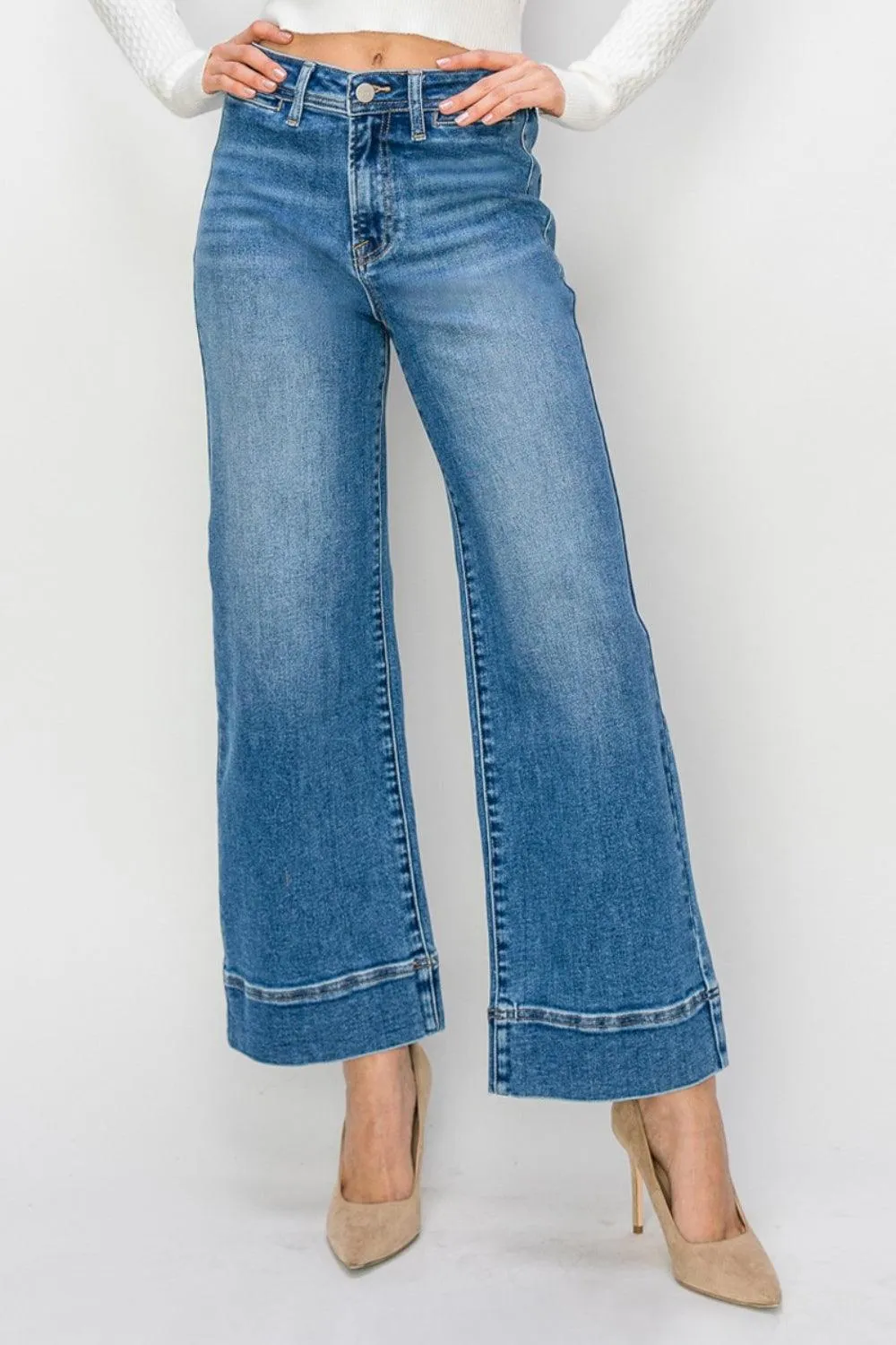 High Rise Wide Leg Jeans