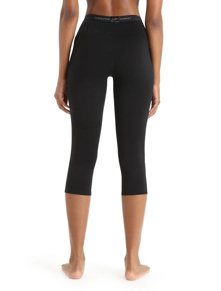 Icebreaker 200 Oasis Legless Women's 3/4 Thermals - Black