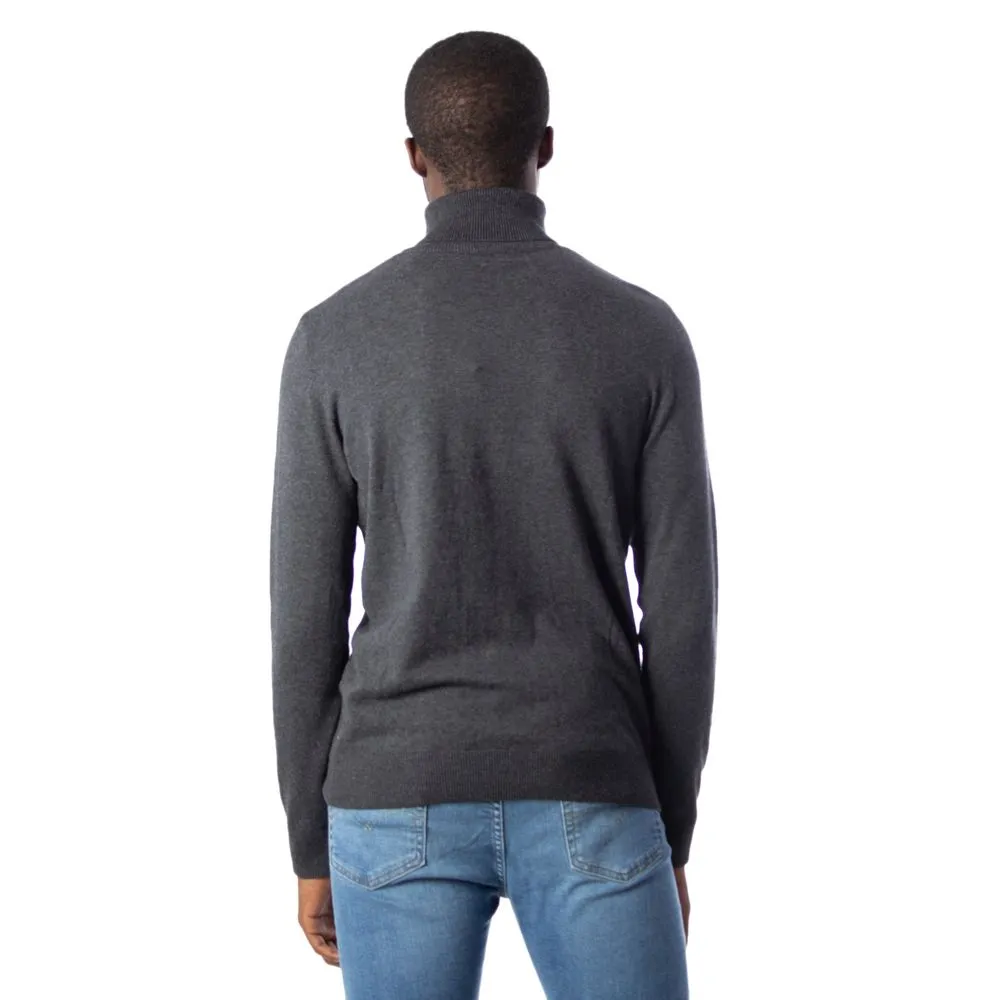 Jack Jones Gray Cotton Sweater