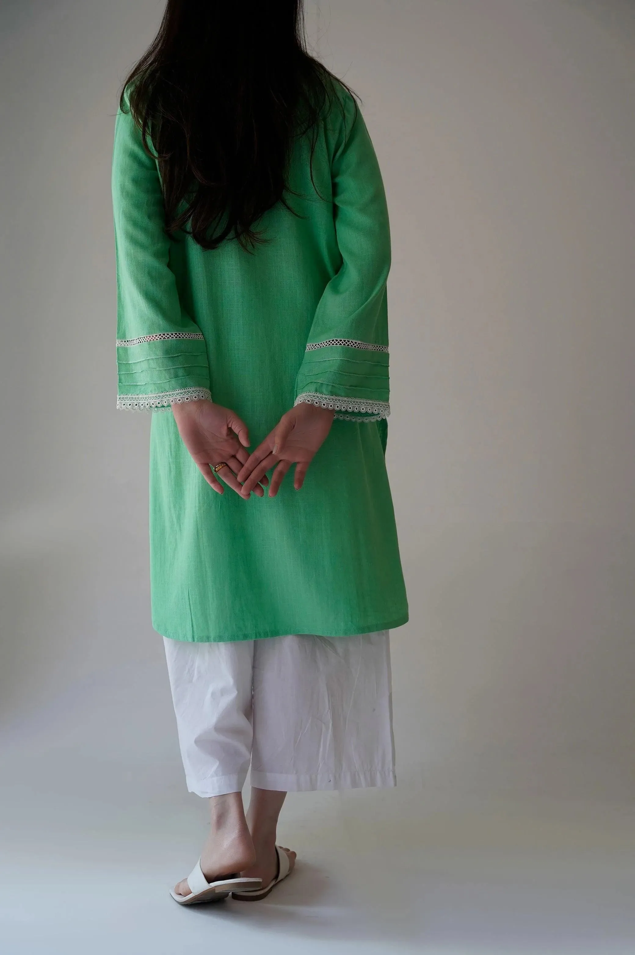 JADE LINEN KURTA