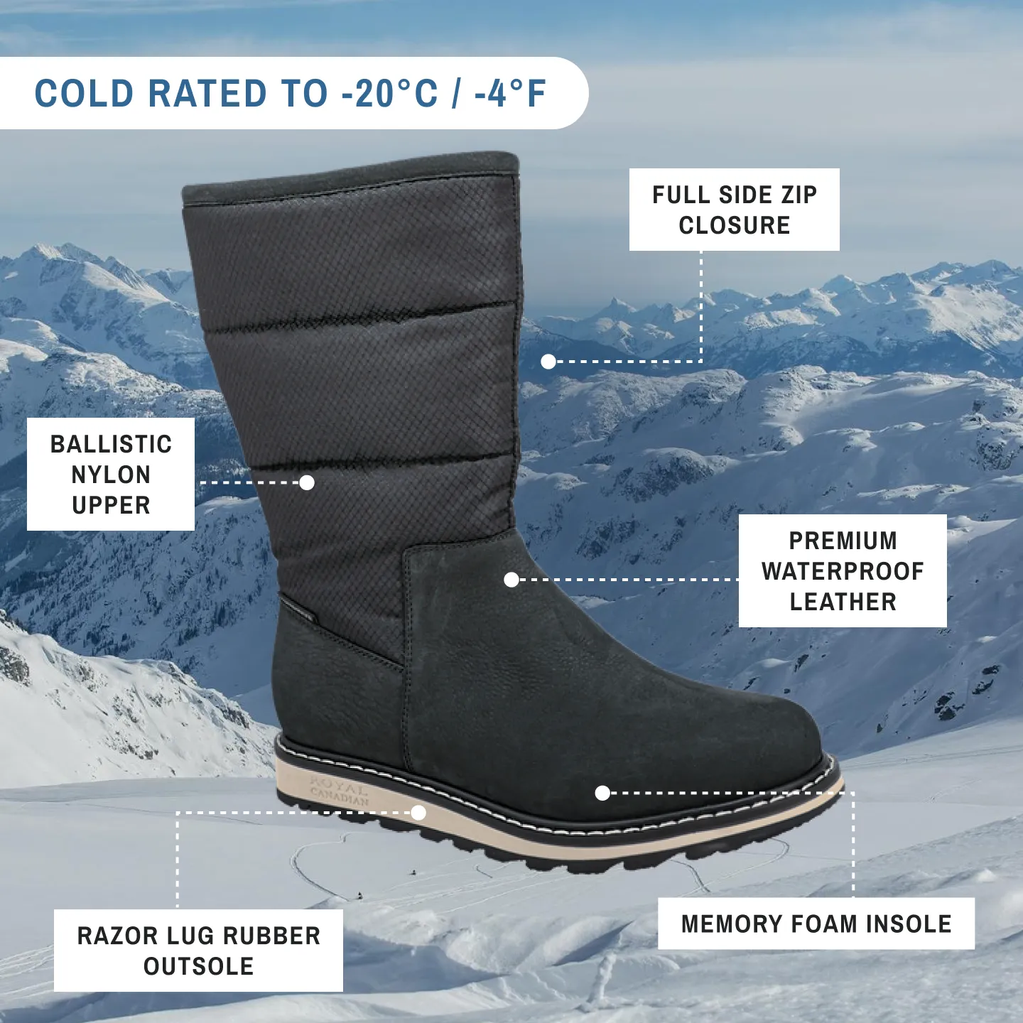 JASPER | Women's All-Season Boot Black Lager