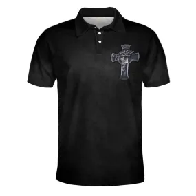 Jesus Is My God My King My Lord My Savior My Healer Cross Polo Shirt - Christian Shirts & Shorts