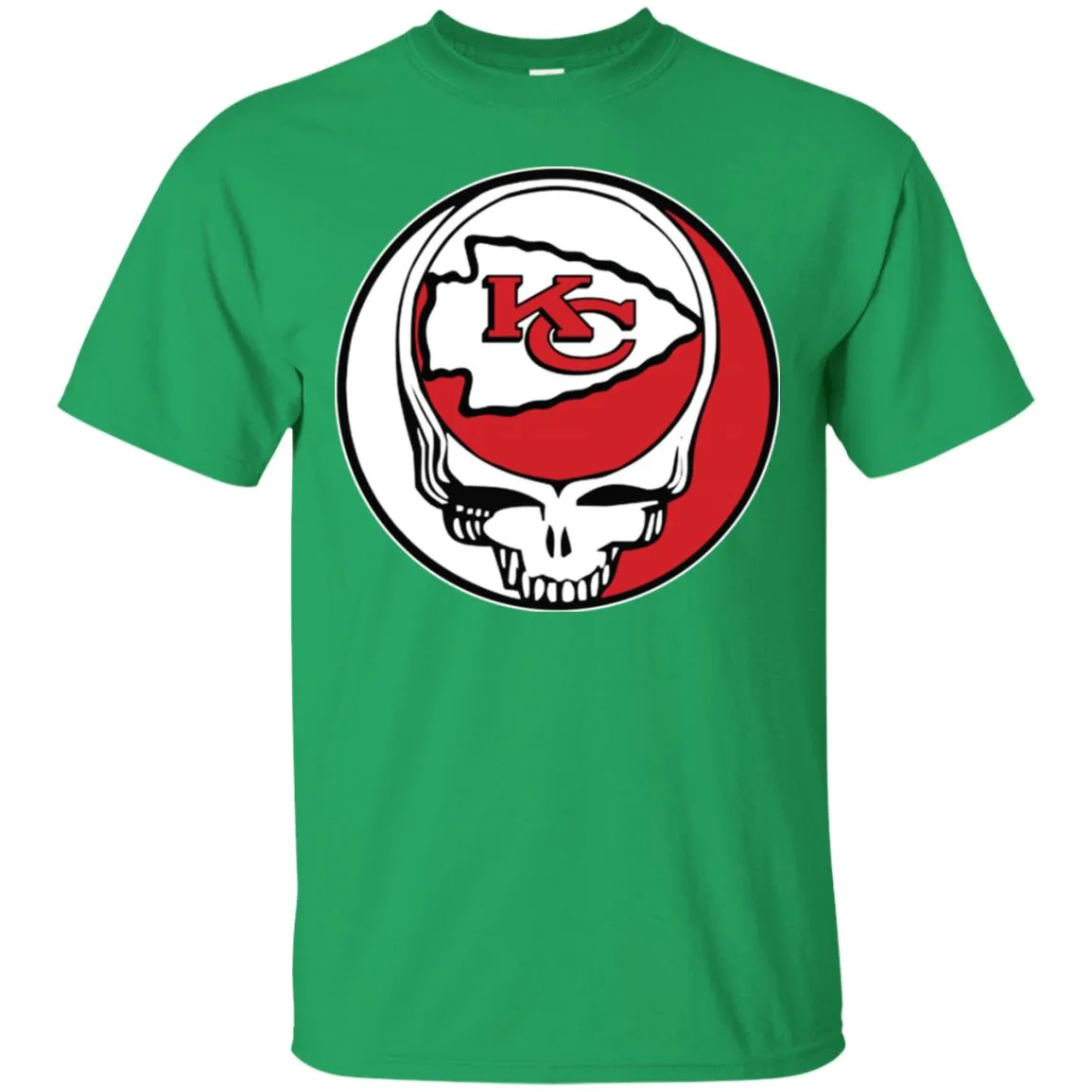 Kansas City Chiefs Grateful Dead Steal Your Face Football Nfl Shirts