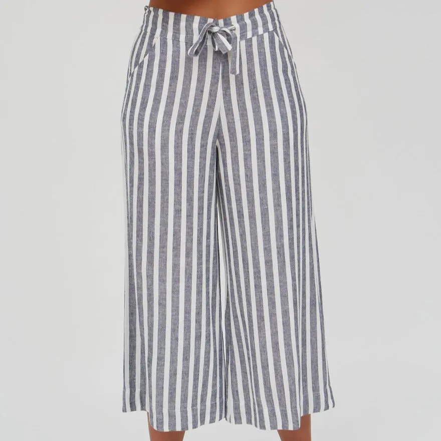 LAST ONE in M - Inca Stripe Pants - Blue Stripes