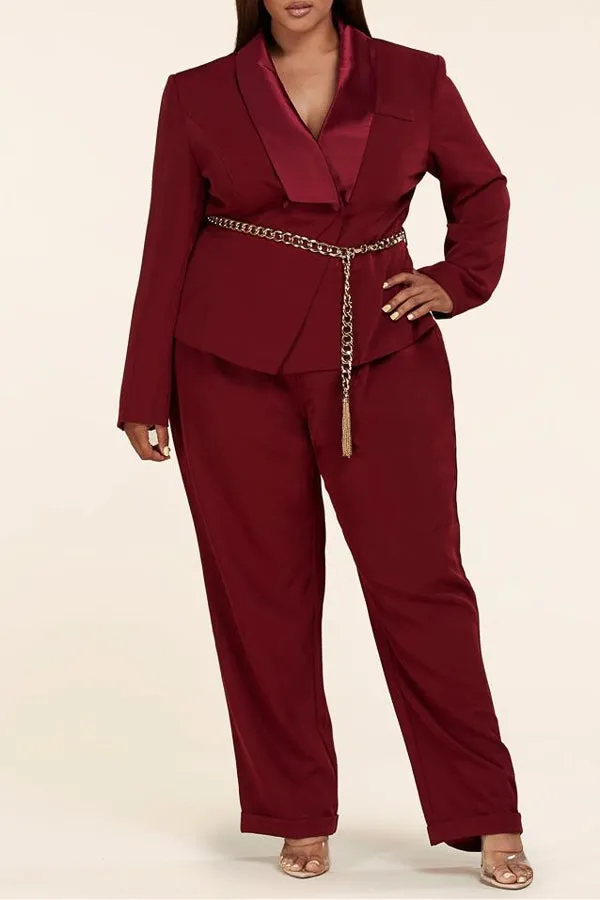 L'atiste by Amy PCJS5071DD Open Back Belted Jumpsuit