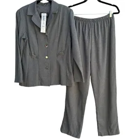 L.L. Martin Sears Vintage Women's Gray Polyester Two Piece Pantsuit With Tags 12