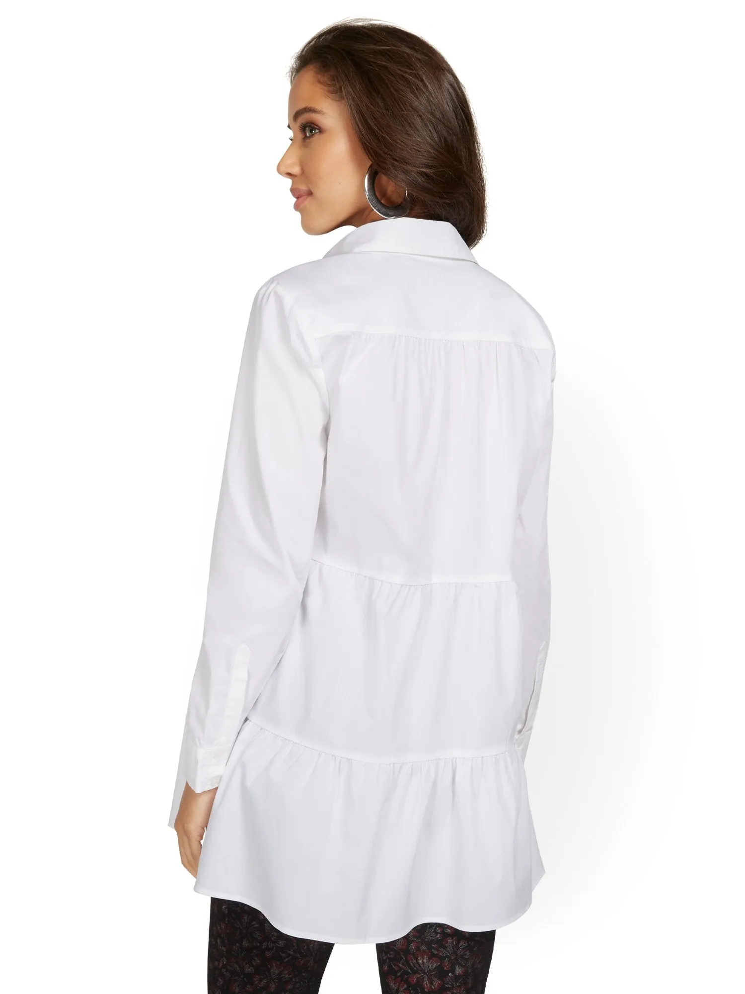 Madison Babydoll Poplin Tunic Shirt