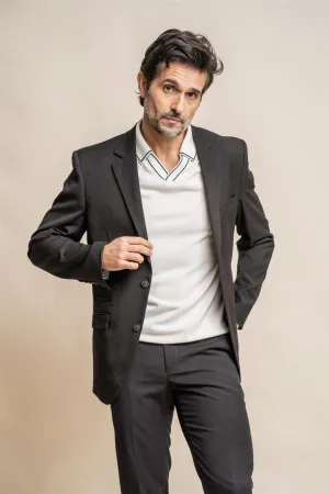 Marco Black Slim Fit Blazer