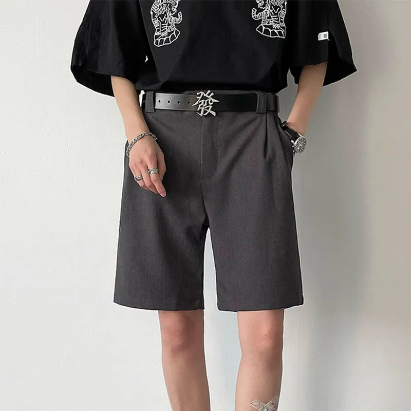 Men's Clothing Retro Casual Loose Elastic Waist Cropped Pants