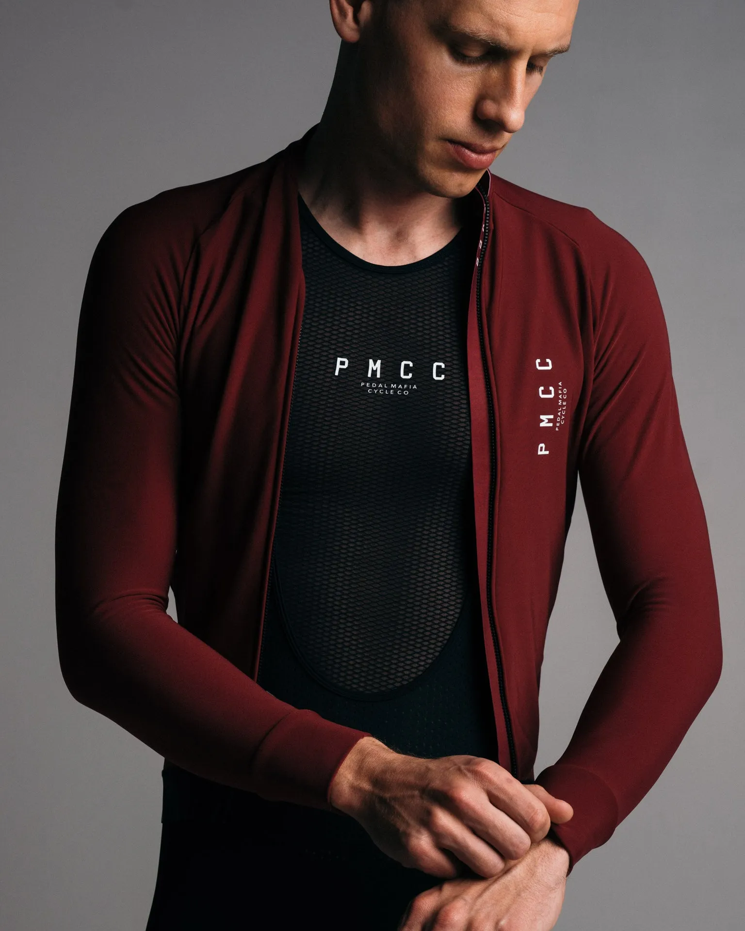 Mens PMCC Thermal Jacket - Burgundy