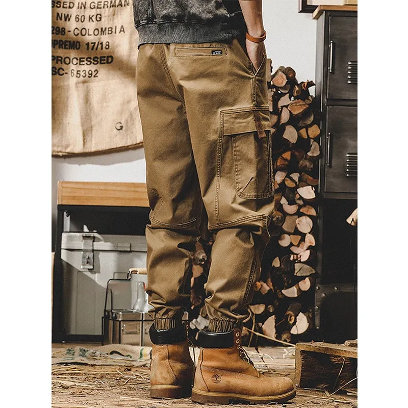 Men's Retro Loose Straight-leg Pants