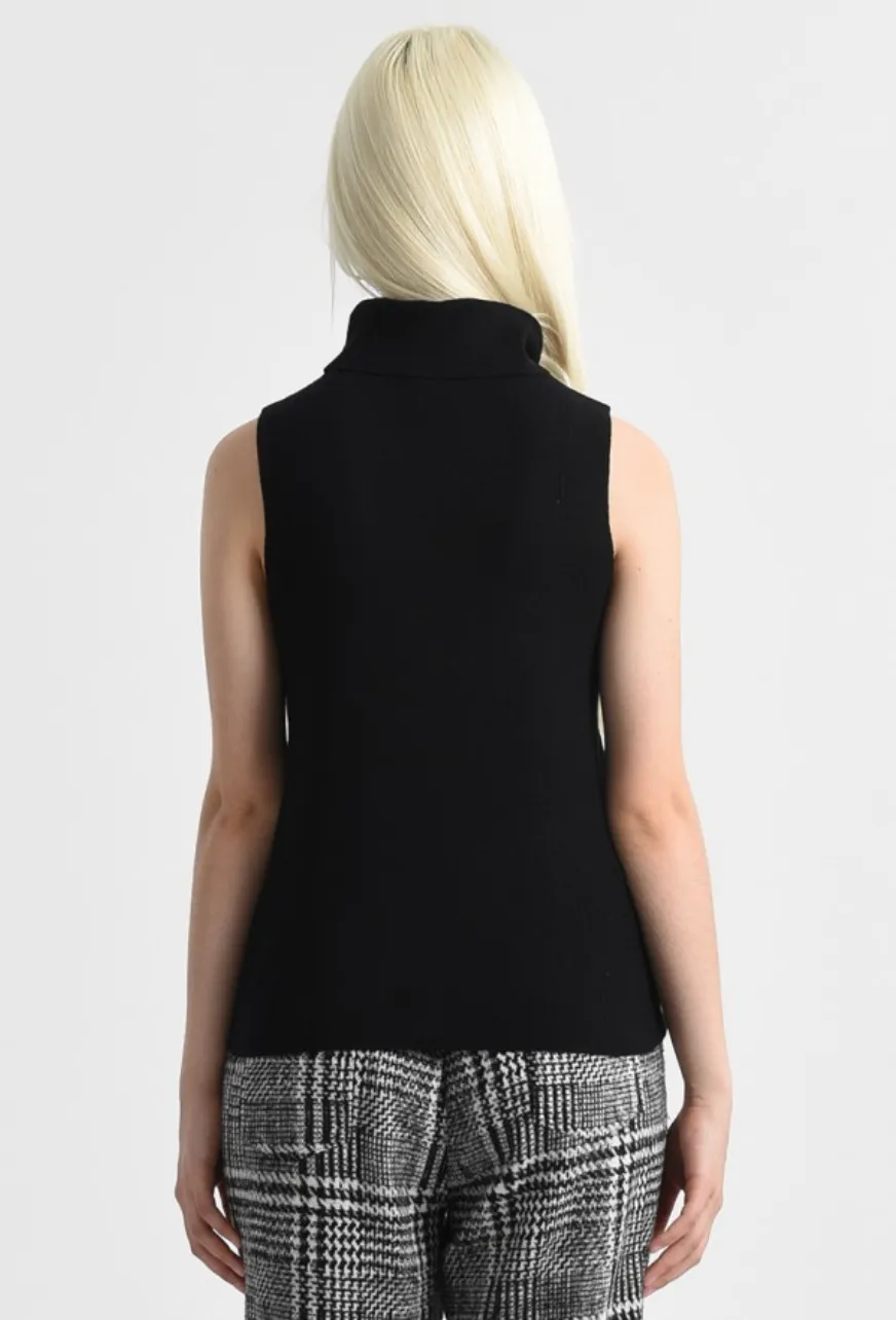 Molly Bracken Sleeveless Turtleneck Top