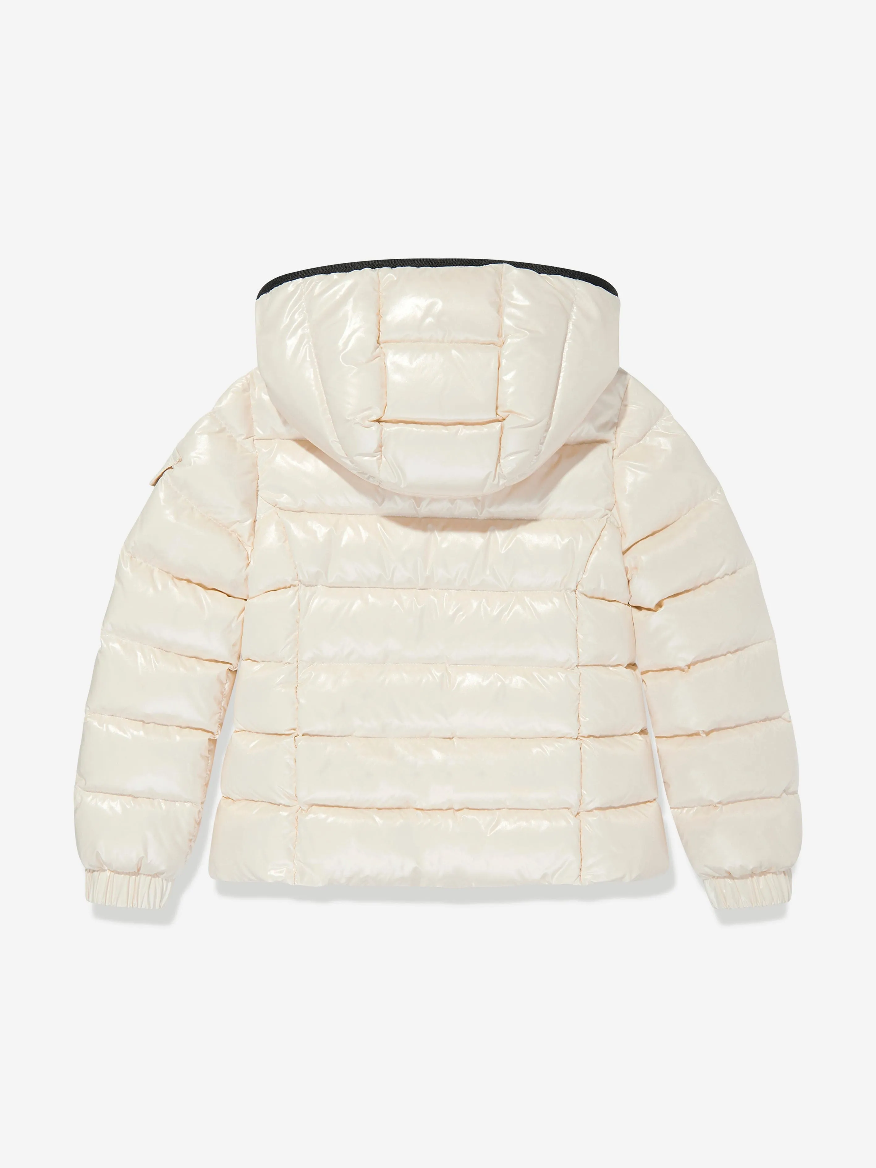 Moncler Enfant Girls Down Padded Bady Jacket in Beige