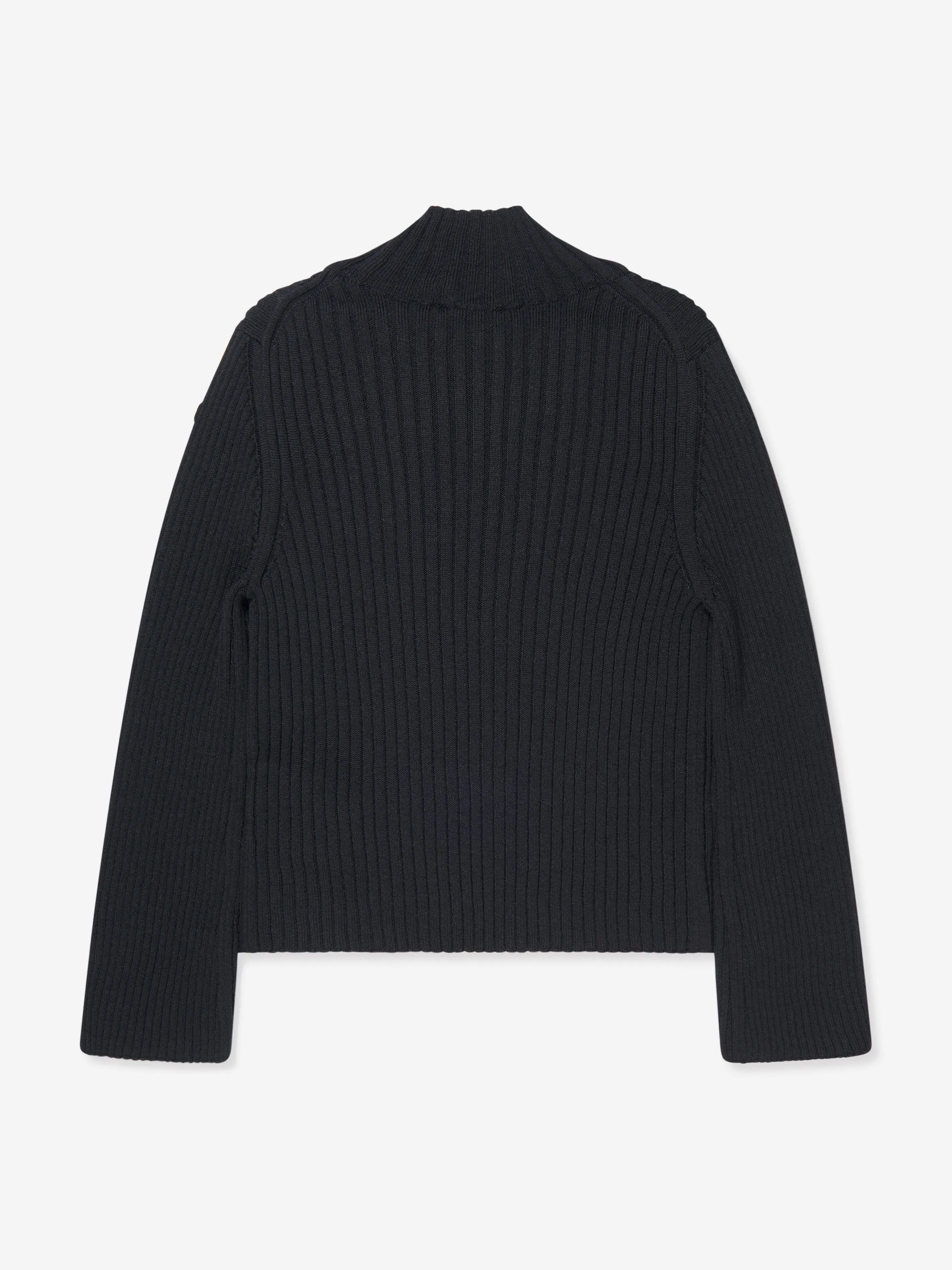 Moncler Enfant Girls Turtleneck Top in Black