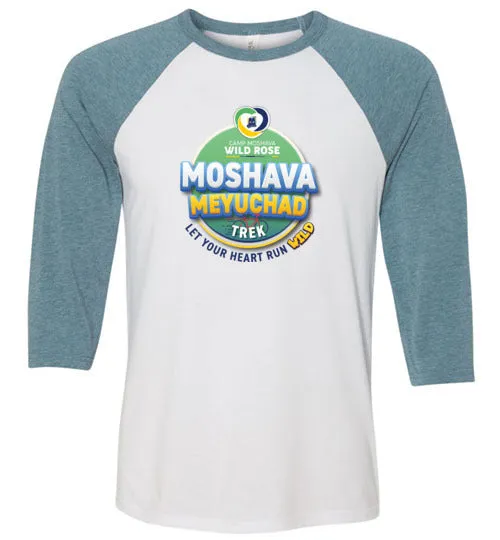 Moshava Wild Rose 3/4 Sleeve Baseball T-Shirt  - Trek