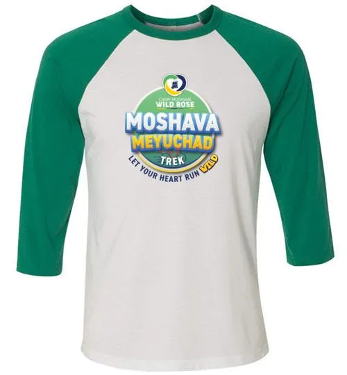 Moshava Wild Rose 3/4 Sleeve Baseball T-Shirt  - Trek