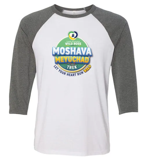 Moshava Wild Rose 3/4 Sleeve Baseball T-Shirt  - Trek