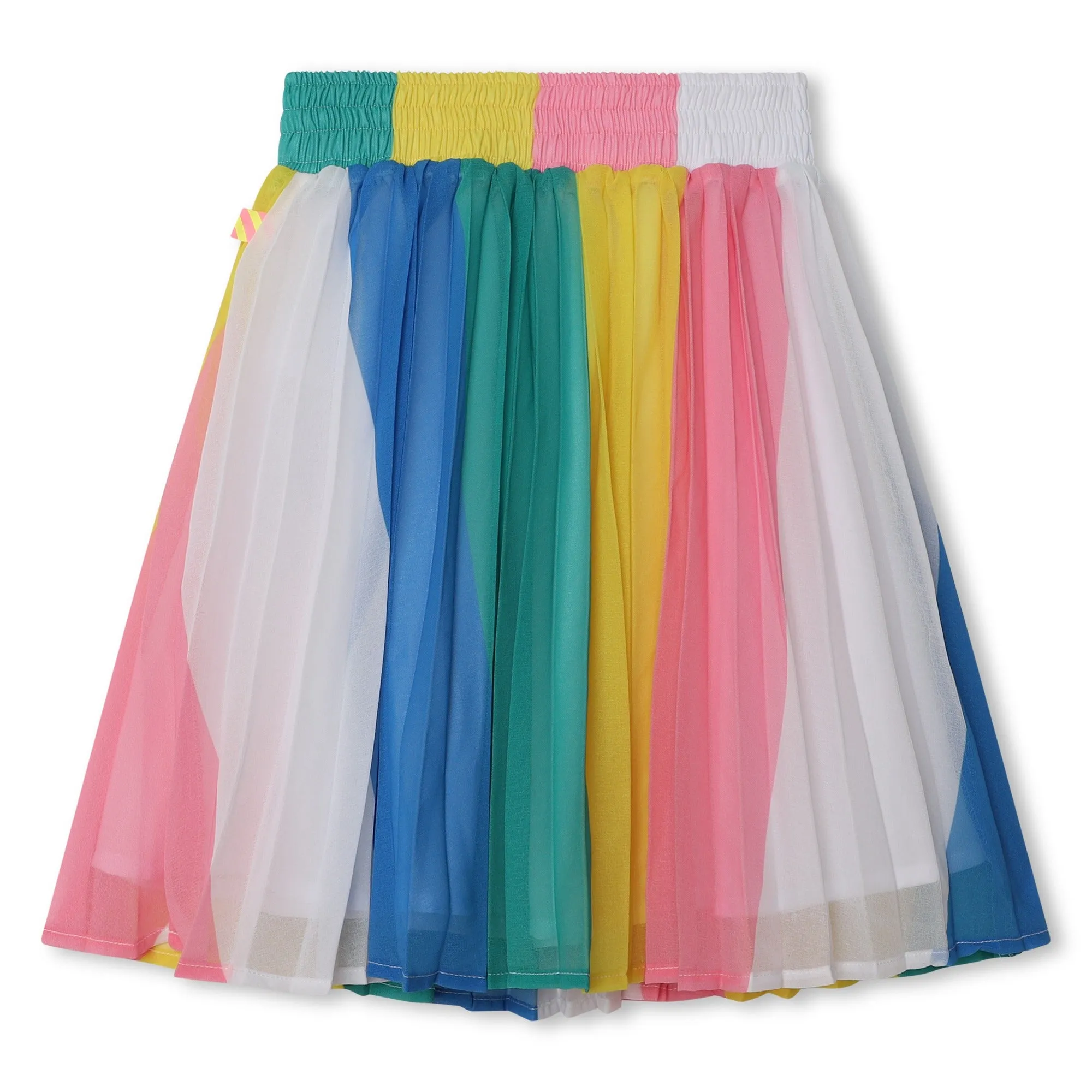 Multicolor Pleated Rainbow Skirt