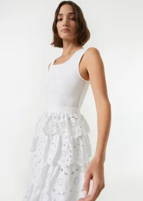 Nia Dress | White Eyelet