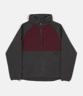 Nike SB Polartec Winterized Full Zip Hoodie - Anthracite / Burgundy Crush / Black