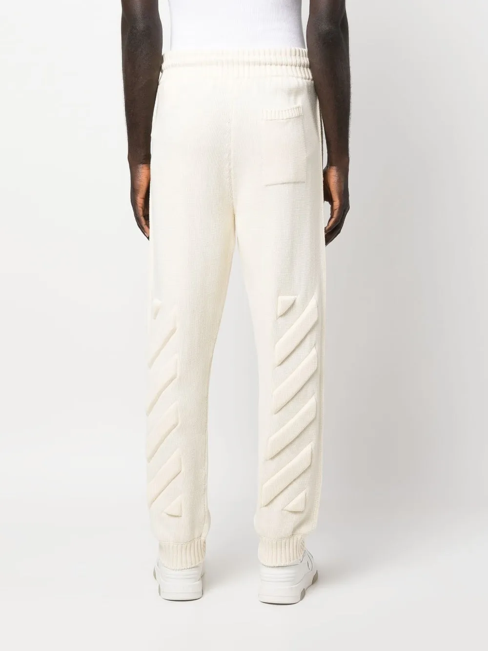 Off White Trousers Beige