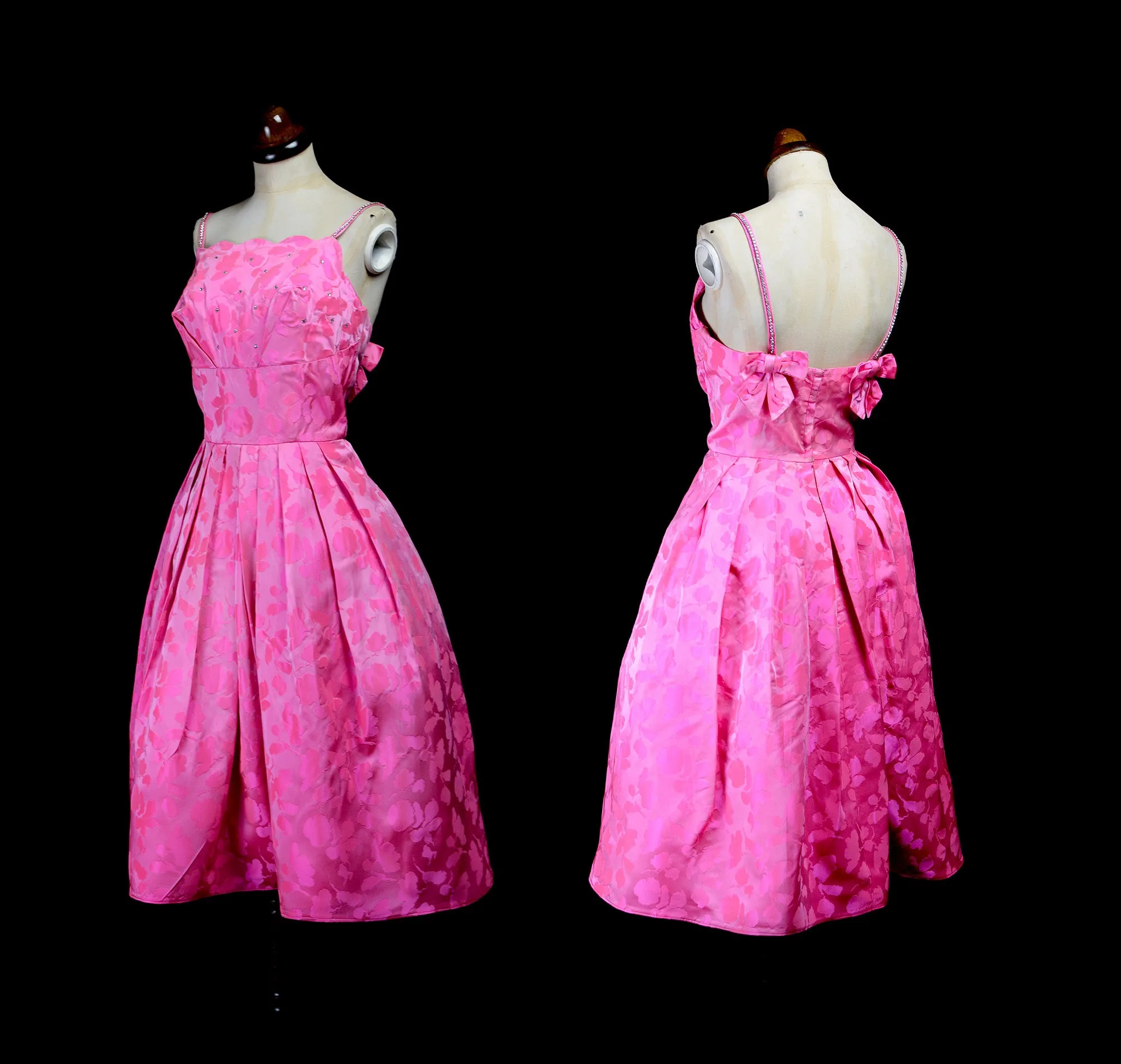 Original Vintage 1950s Pink Prom Dress