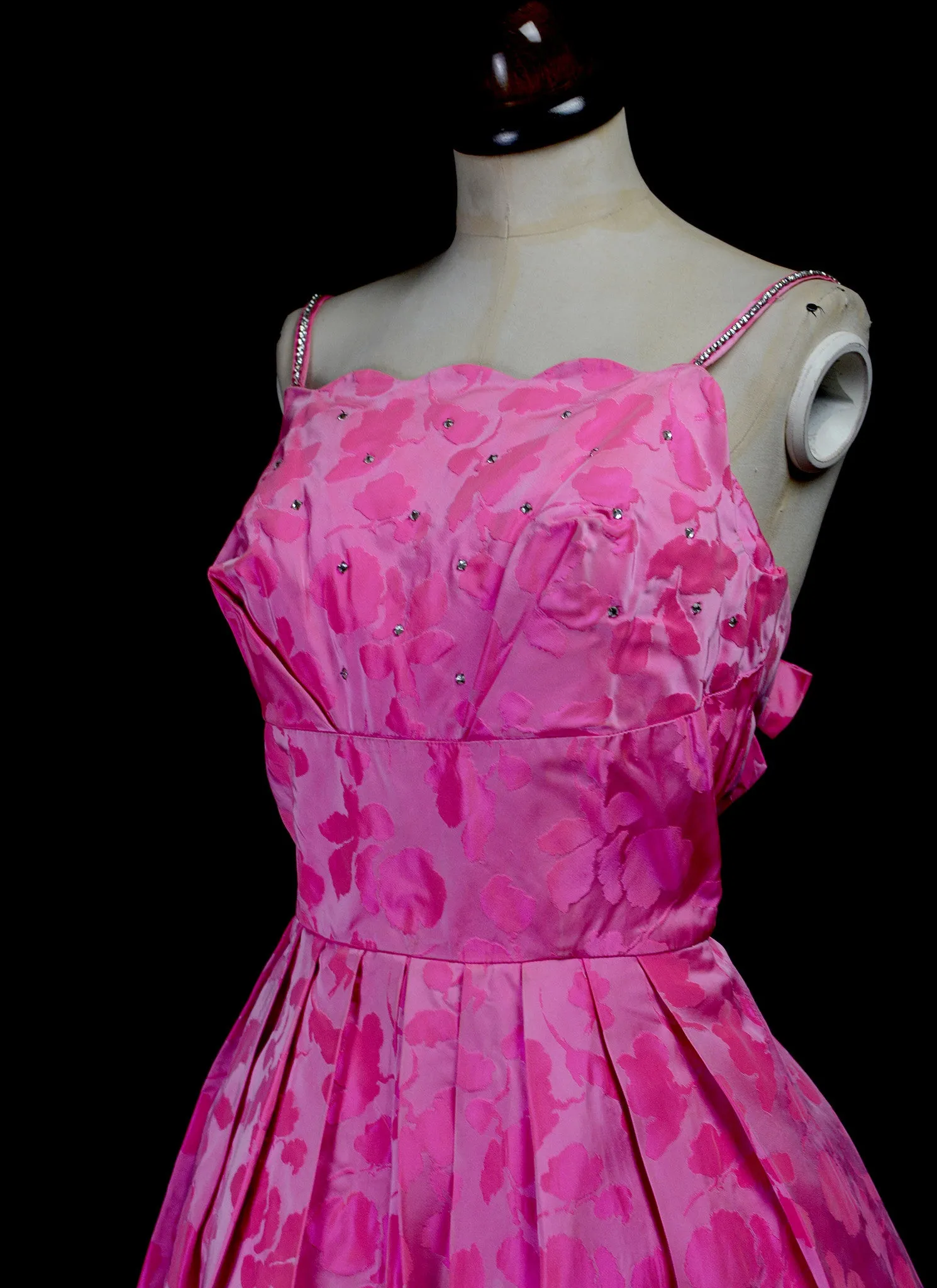 Original Vintage 1950s Pink Prom Dress