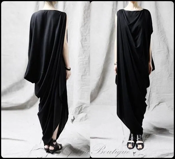 Original Viscose Copper Ammonia Ofelya Jersey Cotton Asymmetrical Oversized Long Tuic Top Jersey Kaftan Maxi Dress