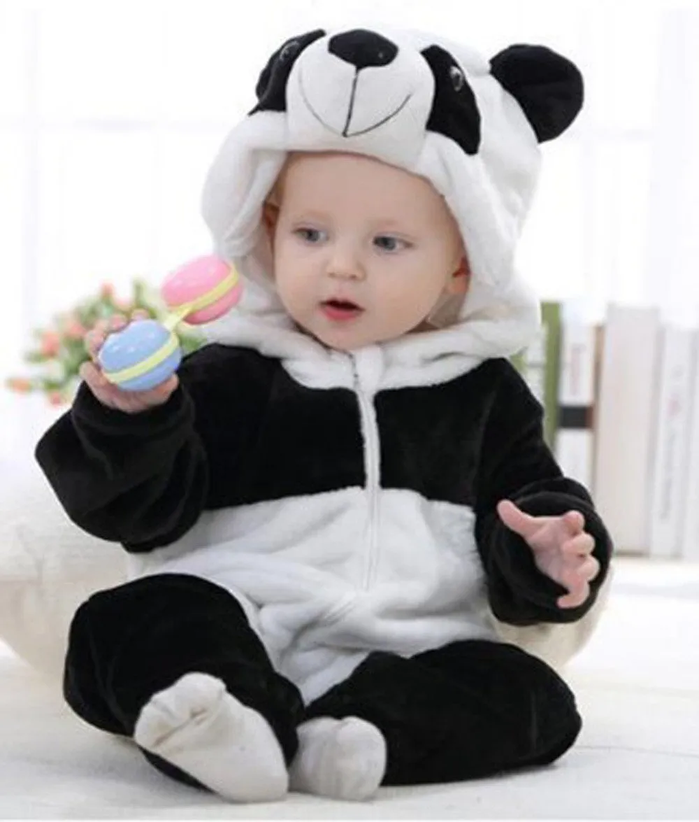 Panda newborn Jumpsuit Hooded Custome