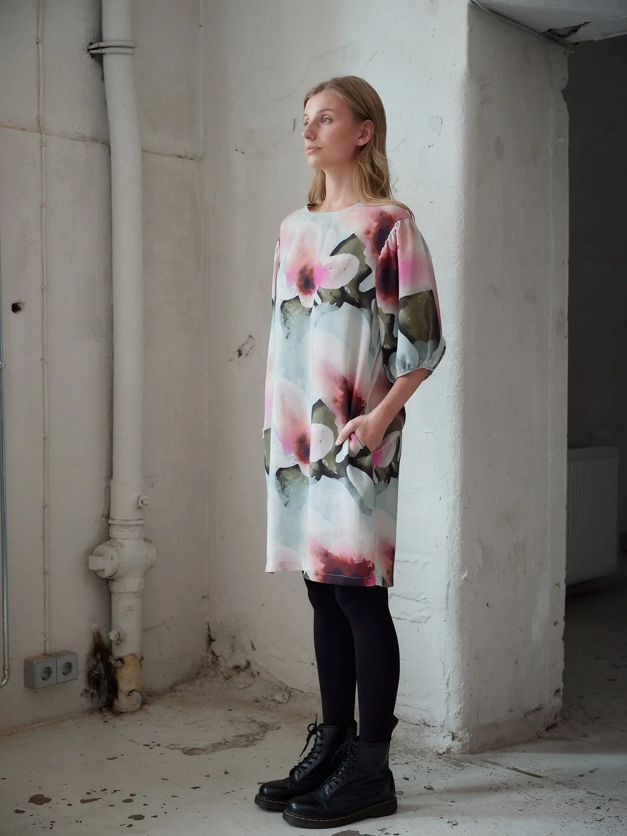 Pastel Floral Tencel Tunic