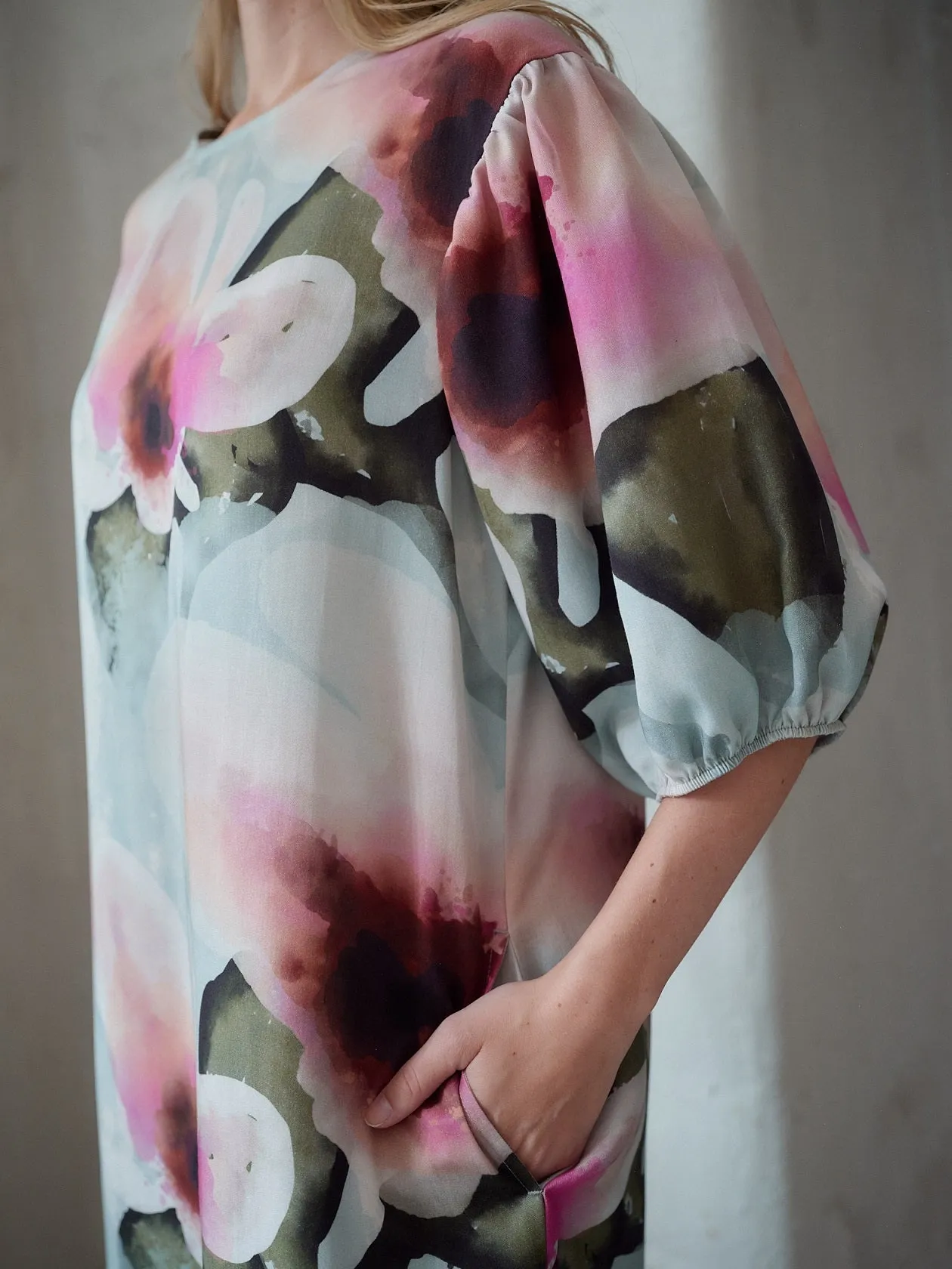 Pastel Floral Tencel Tunic