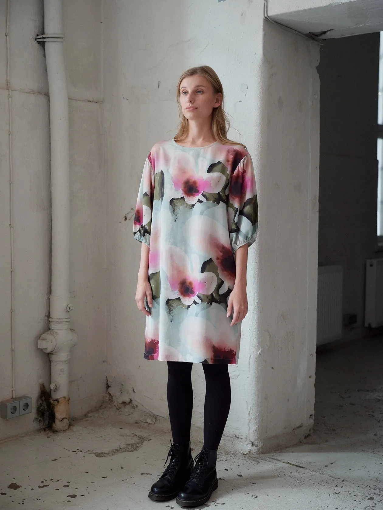 Pastel Floral Tencel Tunic