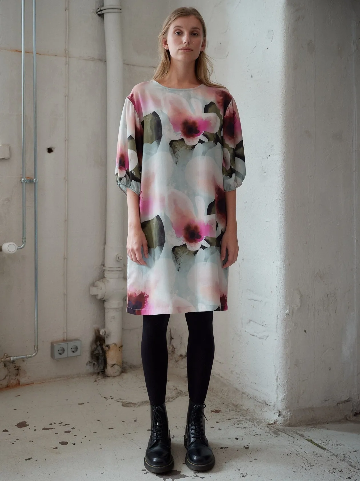 Pastel Floral Tencel Tunic