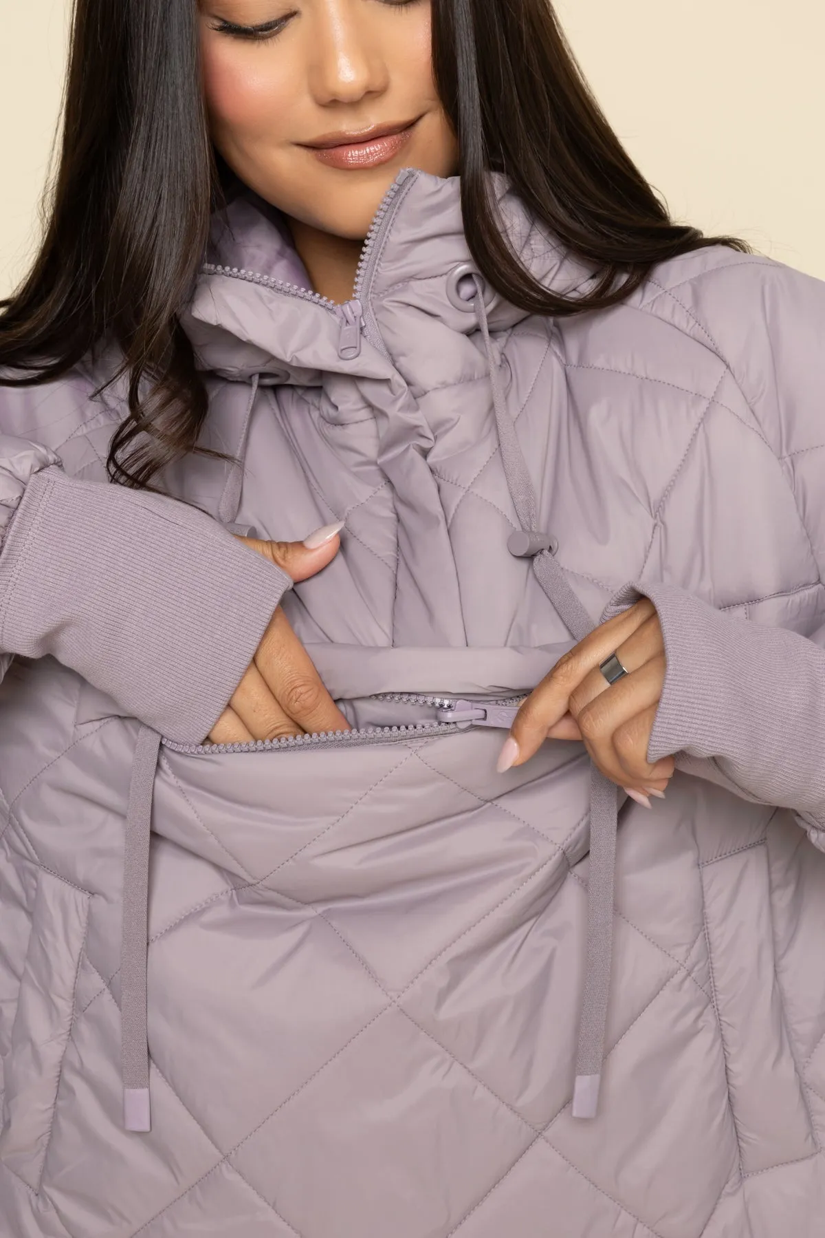 Pillow Packable Puffer Jacket - Dusty Mauve