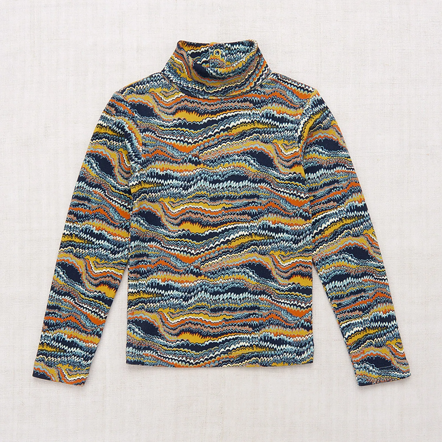 Pima Cotton Turtleneck - Yonder Scribble